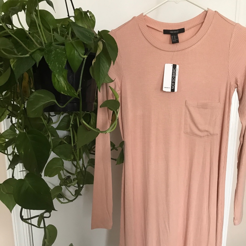Peachy nude Ribbed Tunic